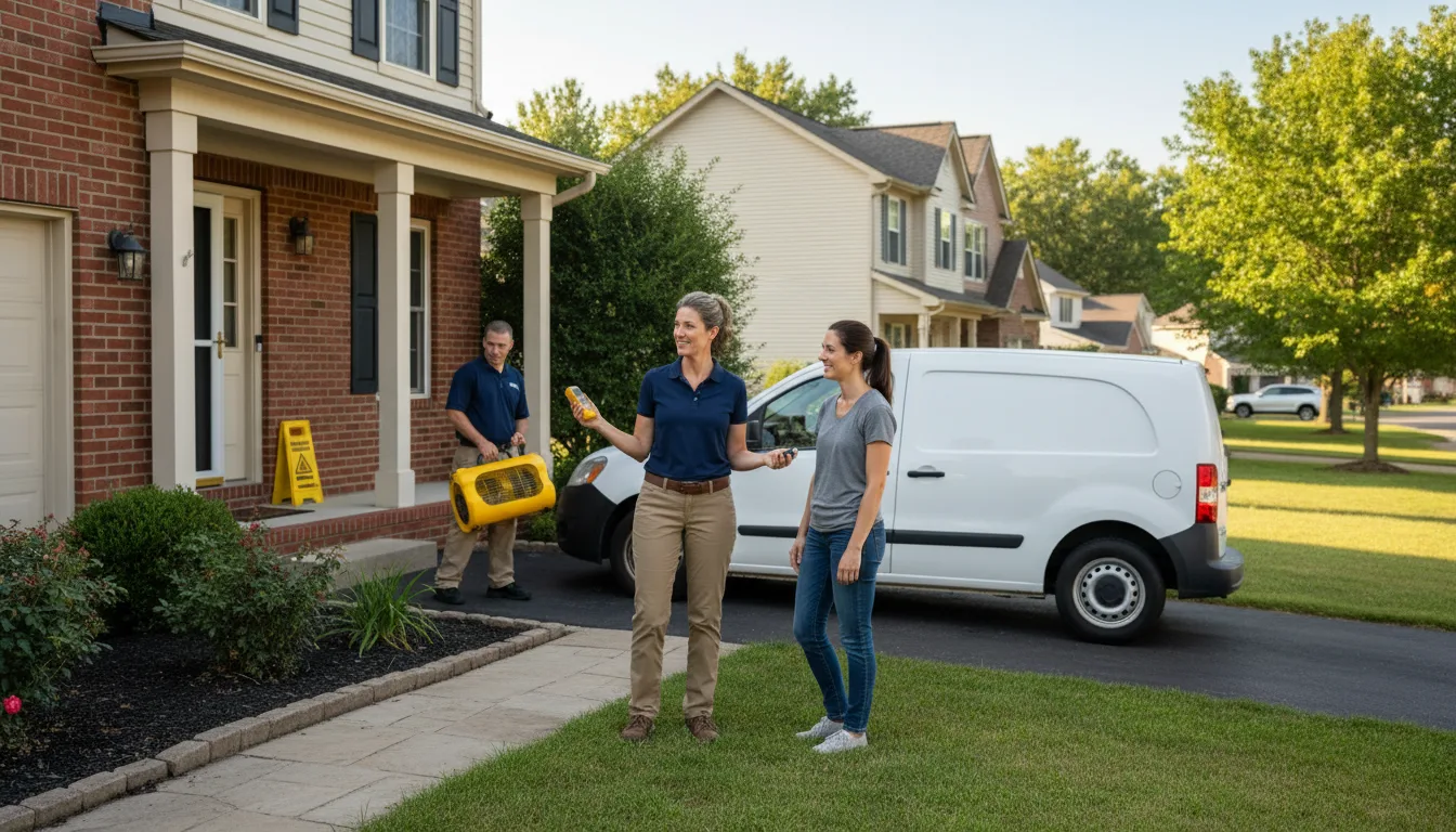 Residential water damage restoration in Catawba, NC